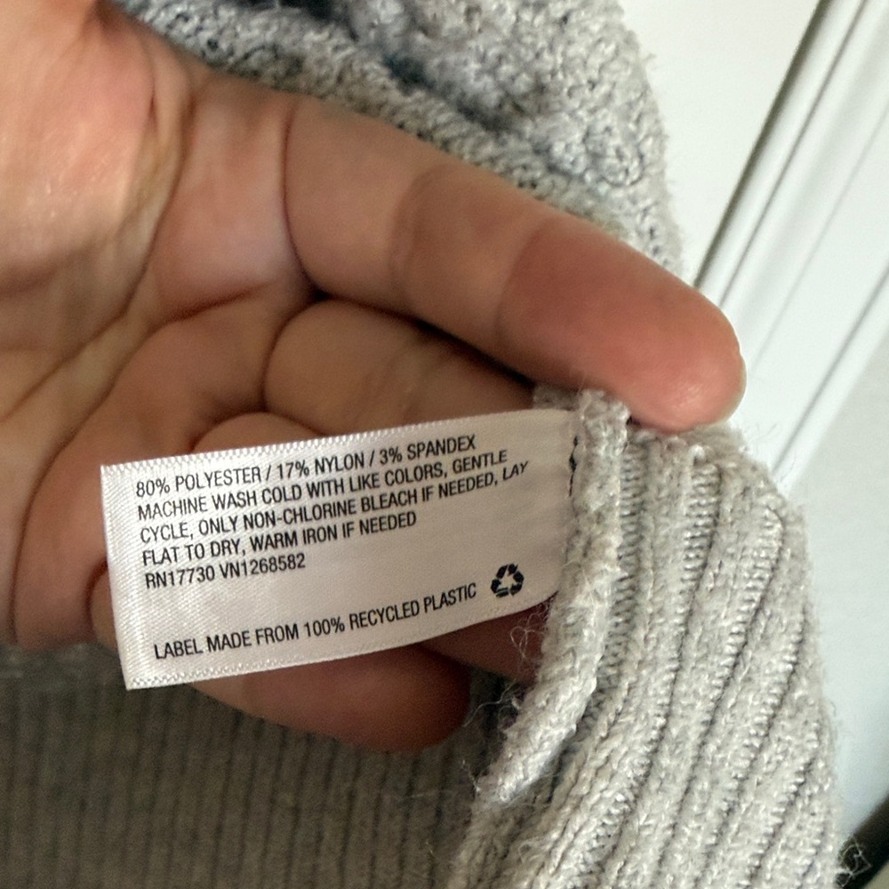 Universal Thread Light Gray Knit Cardigan, 3X - Picture 8 of 9